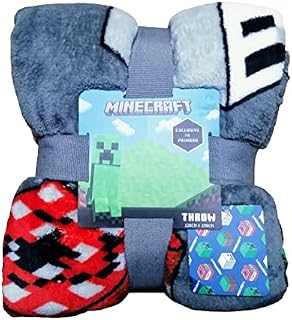 Official Licensed Character Blanket Throw-Fluffy Super Soft Sofa Travel Throw for Kids Boys & Girls (Grey)