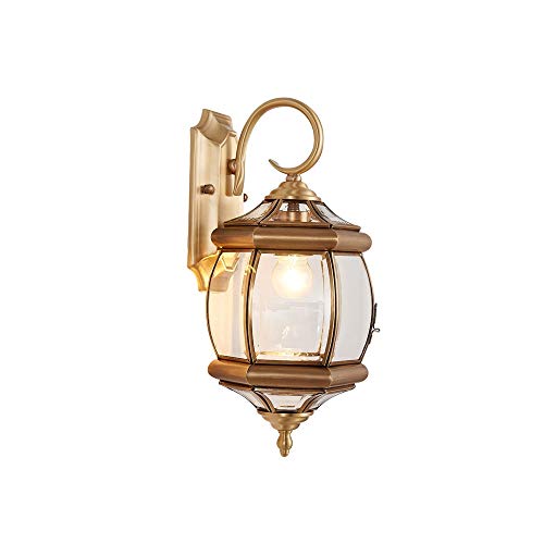 Lampe murale extérieur imperméable en cuivre pour façade durable sans rouille