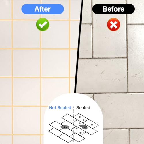 Flintronic Fugenstift, Fugen zur einfachen Anwendung, Fugenstift Fugenmörtel mit Ersatzspitze, Fugenstift in tönt zementäre Fugen ein, Fugen Reparatur Marker für Fliesen(6 Stück- Creme farben)