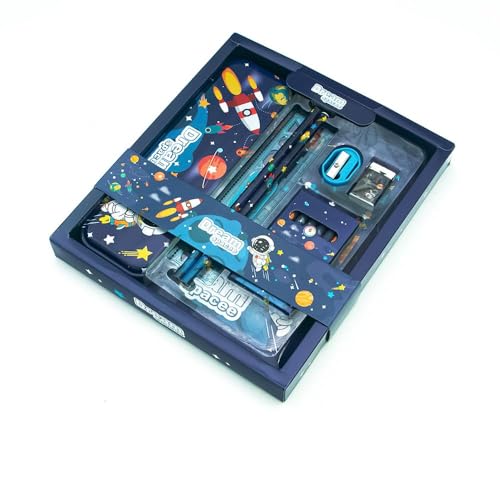 Image of Pack of 6 Sets | Space Theme Stationery Set for Kids Party | Best Birthday Return Gifts in Bulk for Boys & Girls Age 3 to 10