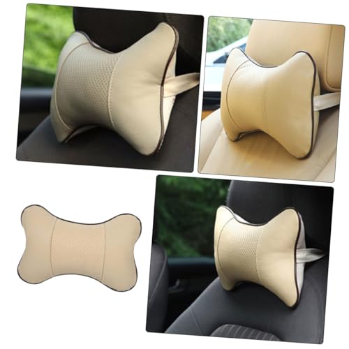 Almohada para Cabeza de Auto Cuero Artificial 22x15x14 cm miniatura 6