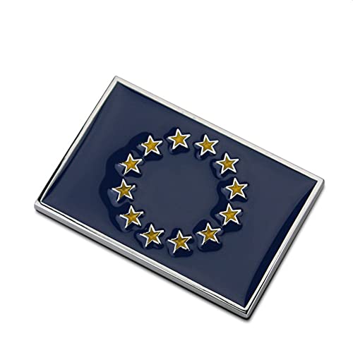 Autocollant Union européenne métal bleu pour rénover un blason auto