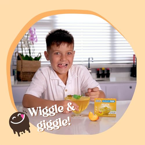 image for Simply Delish Simply Desserts Sugar-Free Peach Jel, 6-Pack – Vegan D