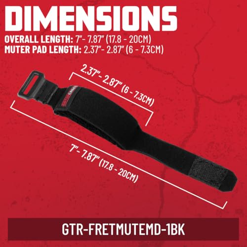 Image of Gator Cases 3-Pack Fret Mute String Dampeners in Size Medium, Black (GTR-FRETMUTEMD-3BK)