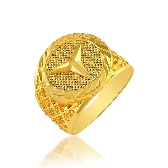 Men's Design Statement Ring, Gold Plated, Luxury Fashion Jewellery-image-28