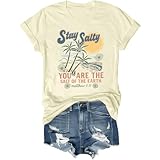 Stay Salty Shirt You are The Salt of The Earth Tshirt Mattew 5:13 God Bible Christian Tops