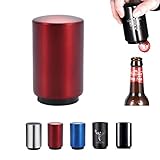 YUDANSI Beer Bottle Opener,Gift for Men Women, Magnetic Automatic Stainless Steel Push Down Opener,...