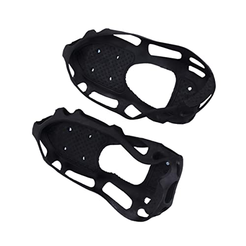 LIFKOME 1pair Teeth - Crampons for Hiking Shoe Spikes for Ice for Climbing and Outdoor Activities