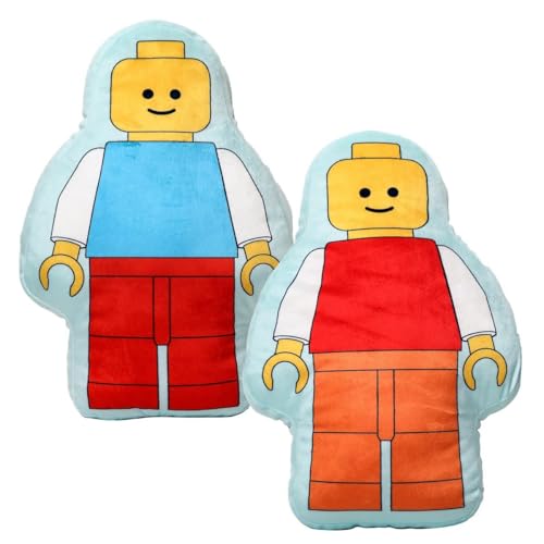 Almohada de figura Lego 38 cm x 26 cm reversible