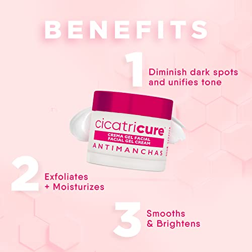 Cicatricure Face Moisturizer, Antimanchas Brightening Moisturizing Gel Cream, Reduces Dark Spots, Patches And Boosts Skin Glow + Natural Radiance, 1.7 Ounces #TOP1