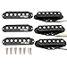 Wilkinson M Series High Output Alnico 5 ST Single Coil Pickups Set for Strat Style Electric Guitar, Black