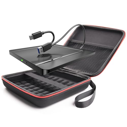 BHHB Unità CD/DVD esterne con custodia (Nero-2 in 1 Ultra(con scatola))