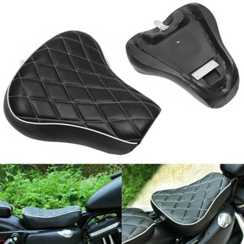 Asiento de moto individual para rutas en Sportster Custom 1200 de 1983 a 2003 6