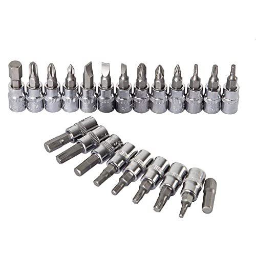 Yufanya SW01 46Pcs 1/4 Inch Drive Socket Set,Metric Ratchet Wrench Set With 4-14Mm Cr-V Sockets,S2 Bits,Extension Bars,Mechanic Tool Kits thumb #5