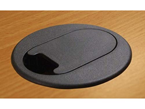 Kable Kontrol - Plastic Oval Desk Grommets for Cable Hole Covering (Round Face & Oval Bottom Grommet)