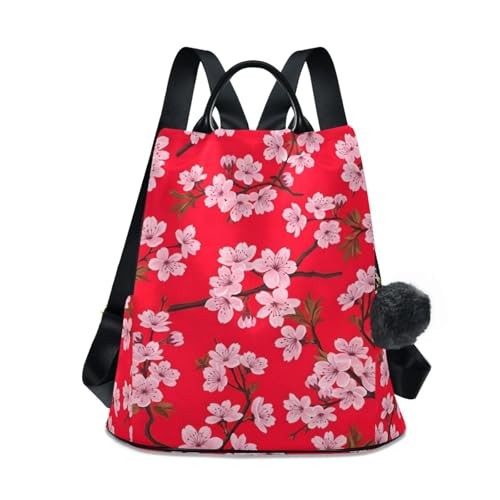 Mochila casual roja ideal para paseos urbanos y viajes diarios