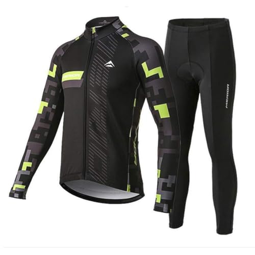 VeloZenith Herren Thermo Fahrradtrikot Set Winter Thermo Fahrrad Jacke +...