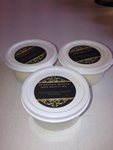 Q4 Organic Miracle Growth Hair Oil with Rosemary (Rose Mary, (3) 2 oz Tubs)