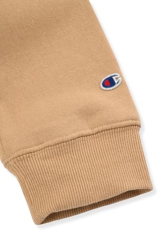 Champion Boys Zip Front Fleece Hoodie Sweatshirt for Kids, Khaki, Large - image 3