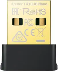 TP-Link Adaptador AX900 Nano Wi-Fi 6 Bluetooth 5.3 USB, 5GHz, jogabilidade de baixa latência, segurança WPA3, nano-size, configuração fácil e design flexível, compatível com Windows 11/10 (Archer