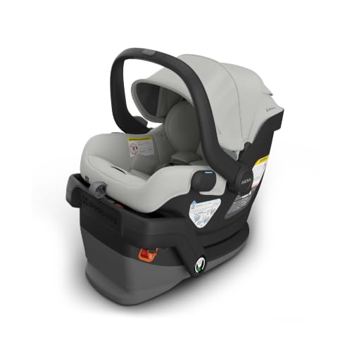 UPPAbaby Mesa V3 Infant Car Seat with Base, Insert &amp; SmartSecure - Savannah