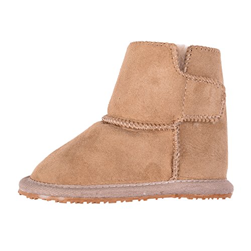 Lambland Childrens Sheepskin Boot with Flexible Rubber Sole - Tan, Camel, Mink2