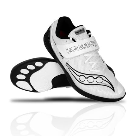 Saucony Men's Unleash SD Sneaker, White/Black, 14