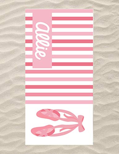 Summer Collection Beach Towel, Personalized Beach Towel Kids, Kids And Adults Beach Towel, Gifts, Custom Beach Towel, Terry Cloth & Polyester Beach Towel 60X30 Inch (Ballet) #TOP6
