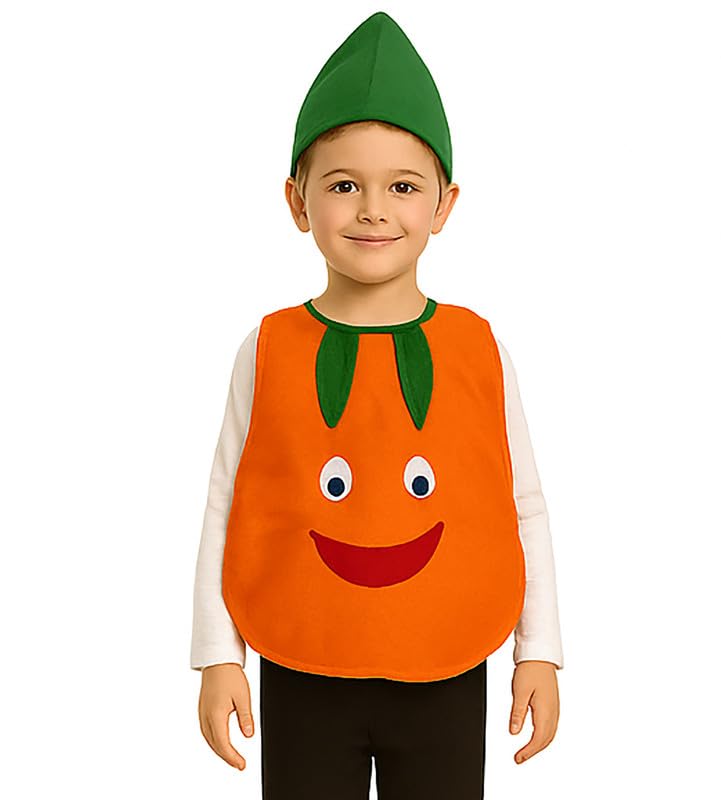 Image of FancyDressWale Fruit & Vegetable Fancy Dress Costume for Kids | Free Size 2-10 Years | School Fancy Dress, Stage Shows, Theme Parties
