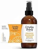 Orange Blossom Water Facial Toner - All Natural Hydrating Spray Mist for Face and Hair - 100% All Na