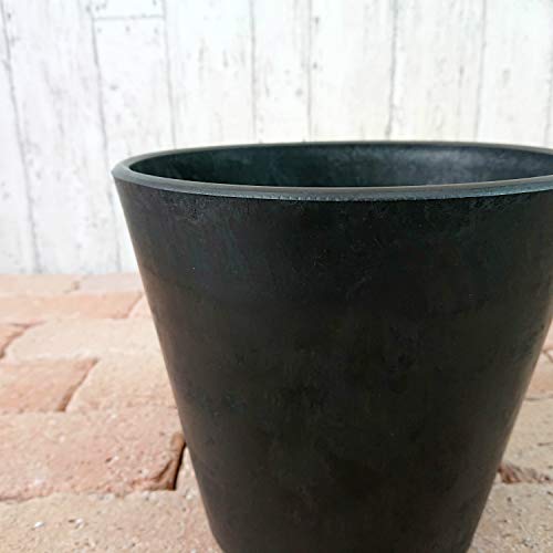 Amazon | 植木鉢 合成樹脂 軽量 ブラックポット 鉢底穴無し (20cm