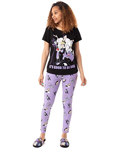 Disney Villains Pajamas Womens Lounge-pants & T-Shirt Pjs Set2