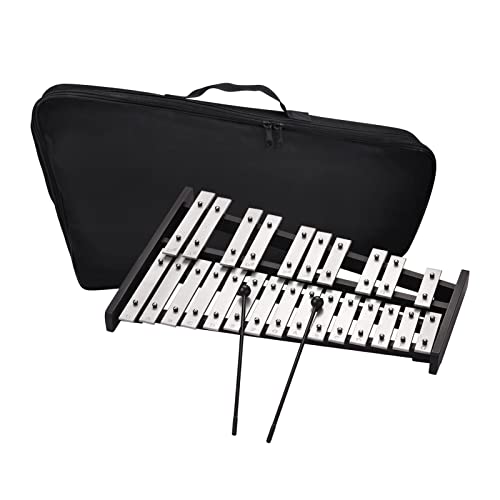 Xylophone glockenspiel pour débutants avec 25 notes chromatiques et sac de transport rigide