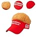 Hair Hat for Men Baseball Cap Embroidered Funny Fashion Accessories Decor Wig Hat Visor with Fake Hair for Gifts Adults Multicolor