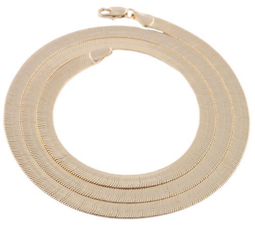 JOTW 2 Pieces of Goldtone 5mm 24 Inch Herringbone Chain Necklace (P-118) JOTW 2 Pieces of Goldtone 5mm 24 Inch Herringbone Chain Necklace (P-118)