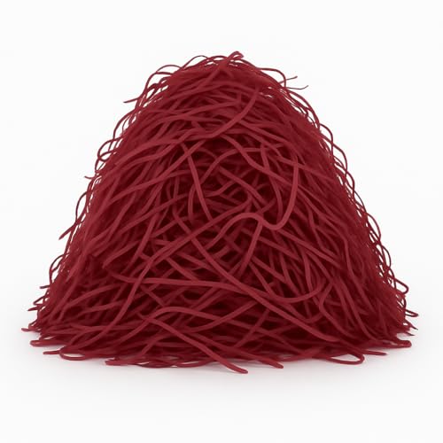 Floralcraft 1KG Shredded Tissue Paper - Burgundy, Fine Cut Acid Free Soft Shredded Paper for Gift Box, Hamper Stuffing, Easter Basket Filling, DIY Gift Packaging