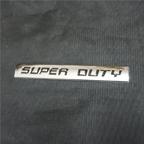 Image of Car Bike 3D Logo Aluminium Alloy Metal /Superior Plastic Emblem Badge Sticker Decal New (Chrome Black Super Duty)