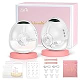 Lulia Breast Pump Hands Free, Wearable Breastfeeding Pump with 4 Mode and 9 Level, Strong Suction, Painless, Anti-Backflow, BPA Free, Portable Electric Breast Pumps with 17/19/21/24MM Flanges
