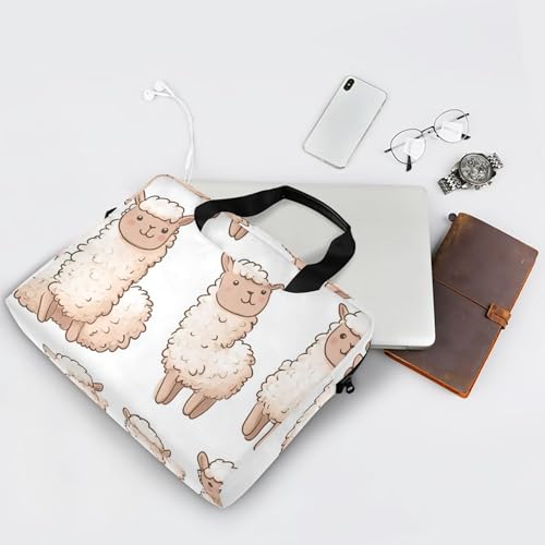Funda para laptop ALAZA con diseño de llama y oveja miniatura 7