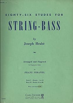 Paperback 86 Etudes for String Bass, Book 1 Book