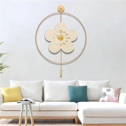 Montre murale décorative sans tic-tac JFDBGU horloge moderne grand format