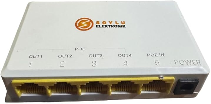 Anunnaki POE Repeater 1 Giriş 4 Çıkış POE Tekrarlayıcı Kablo Genişletici 5 Port Poe Extender Ethernet Switch