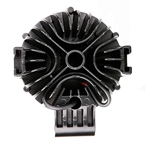 Image of Black Horse Grille Brush Bumper Guard Modular Black Come with Pair of 7.0 inch LED Lights with Black Trim Rings Compatible with 1999-2007 Ford F-250 SD|1999-2004 Ford F-350 /F-450 /F-550 SD-17FB23MA-PLB