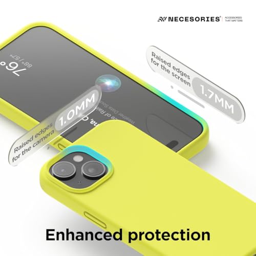 Image of Liquid Silicone Case Compatible for iPhone 13 | Slim Back Cover | Soft Touch Bumper | Shockproof Drop Protection | Microfiber Cloth Inside | Sleek Solid Design