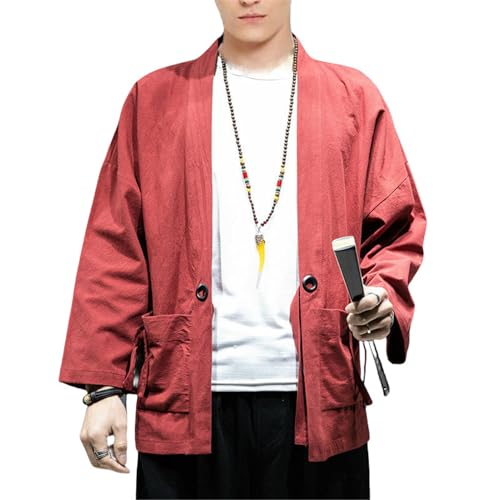 Robe kimono coton lin homme pour rester au frais tout l'été