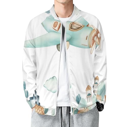 Manteau de manches longues style veste bomber légère pour homme actif en automne