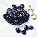 JPORSHU 12PCS Natural Black Obsidian Crystal Stone,Polished Stone Set,Black Stones Bulk,for Healing, Yoga,Reiki, Meditation, Witchcraft and Home Decor (Black)