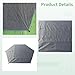 Tent Footprint Ground Sheet, Waterproof Pe Camping Mat, 129.9 X 129.9 Octagonal Tarp with Tie Strings for Quick Setup