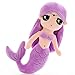 Sirena Juguete de Felpa, Los Niños Adultos Navidad Regalo Cumpleaños Linda Durmiendo Almohada de Peluche,Púrpura,50cm