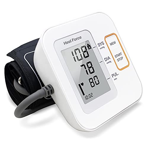 Heal Force Blood Pressure Monitor Tensiometer Upper Arm Automatic Digital Home BP Sphygmomanometers Pulse Heart Rate Meter
